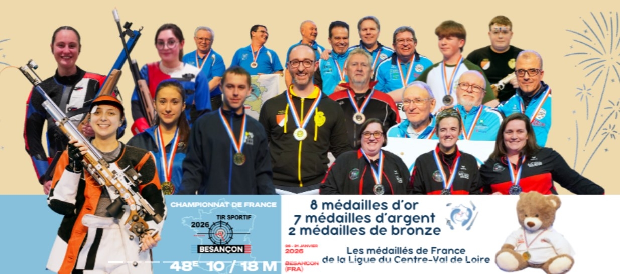 Les tireurs de l’Indre brillent au Championnat de France 10/18 m de Besançon 2026